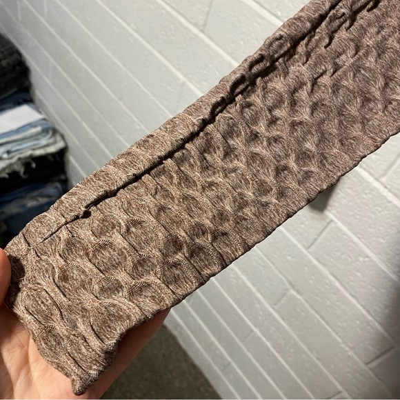 Scrunch Butt Leggings Hide Cellulite Patterned Textured Small Women’s Tan Brown - Picture 4 of 10